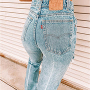 Ladies Denim Pants with Ripped Holes