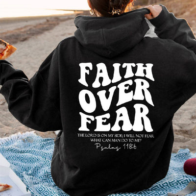 Faith Over Fear Sweatshirt ,Bible Verse Hoodie