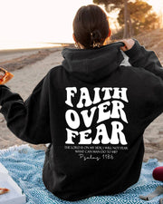 Faith Over Fear Sweatshirt ,Bible Verse Hoodie