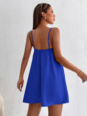 PETITE Solid Backless Cami Summer Dress