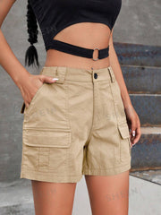 Flap Pocket Cargo Shorts